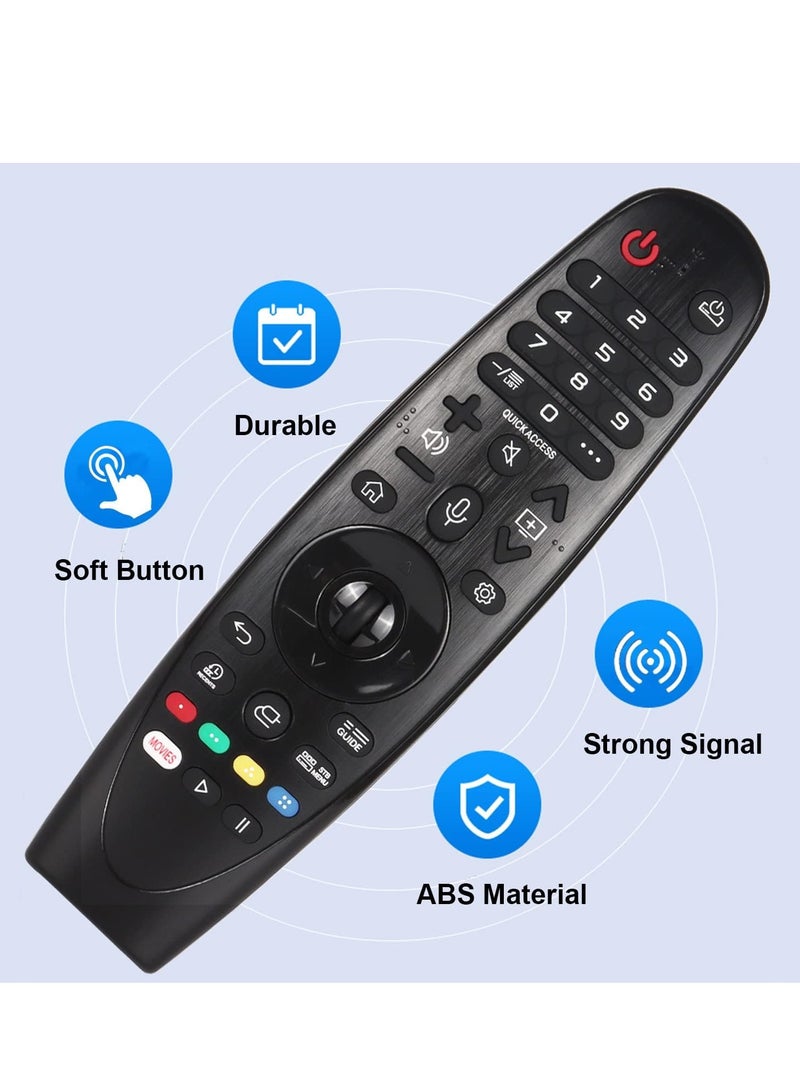 ELTRAZONE "New Replacement Remote Control AN-MR19BA for Selected LG 2019 Models – Compatible with W9, E9, C9, B9, SM95, SM90, SM86, SM81, UM80, UM75, UM73, UM71, UM6970 Smart TVs – Magic Pointer Function (No Voice) No Battery" - Image 4