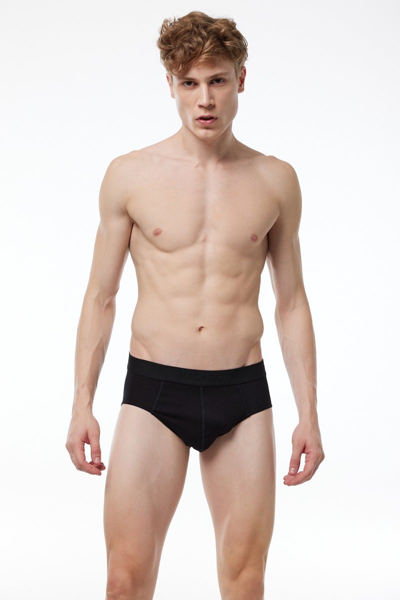 Malabadi Men's Black 5 Pack Macro Modal Slip Panties 052  - Image 2