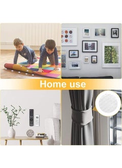 TRADIENT TRADIENT Adhesive Hook Loop Dots Tape 13mm Diameter White Color 2 Meter 120 Hook 120 Loop Dots  - Image 3