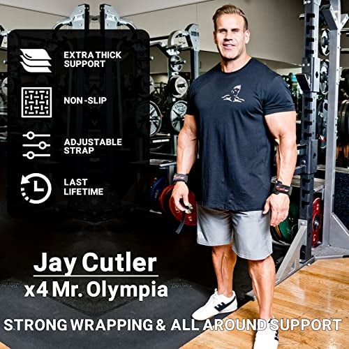 Schiek Sports Model J1000PLS Jay Cutler Signature Power Lifting Straps Black - Image 3