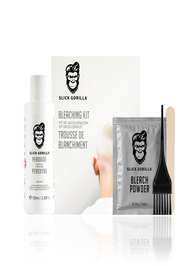 Slick Gorilla Hair Bleaching Kit Blonde Hair Dye for Men | Hair Lightening Kit with Permanent Hair Lightener | Blonde Hair Dye | DIY At-Home Hair Bleaching - Image 1