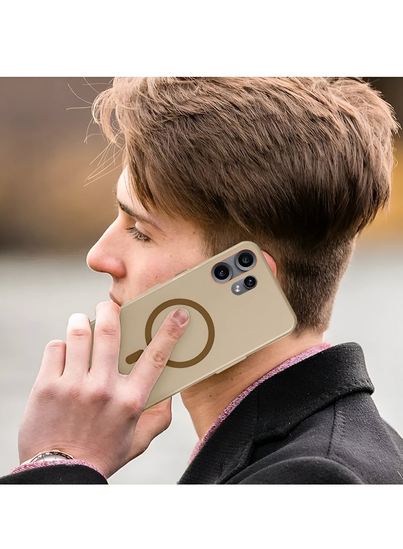 Wtech Nothing CMF Phone 2 Pro 5G 2025 Hybrid Translucent Magsafe with Magnetic Charging Raised Camera Lips Elegant Look Case Cover (MCMPMN) - Brown - Image 5