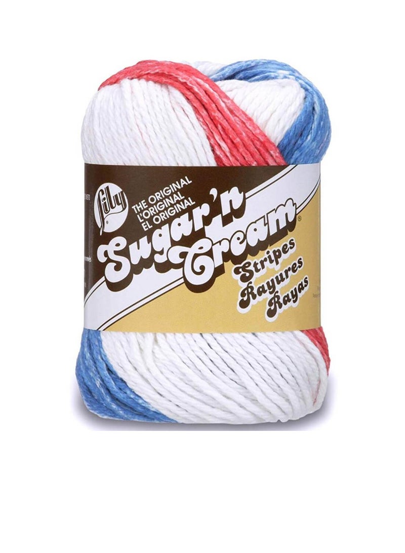 Lily Sugar'n Cream Yarn - Stripes American - Image 1
