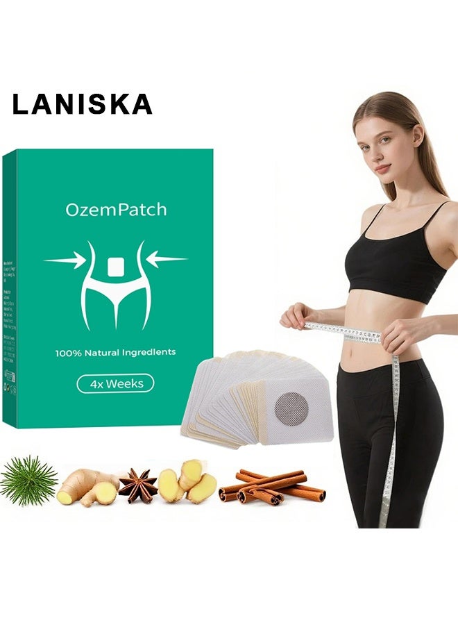 LANISKA OzemPatch For Women, Natural Ingredients Patchs For Body, Works All Over The Body Around The Clock, Gentle & Effective, Weight Loss For Women,  30PCS - Image 1