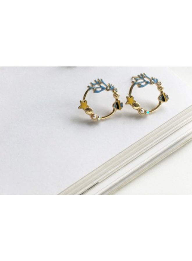 اليشمك أقراط على شكل نجم البحر المرجاني - Image 2