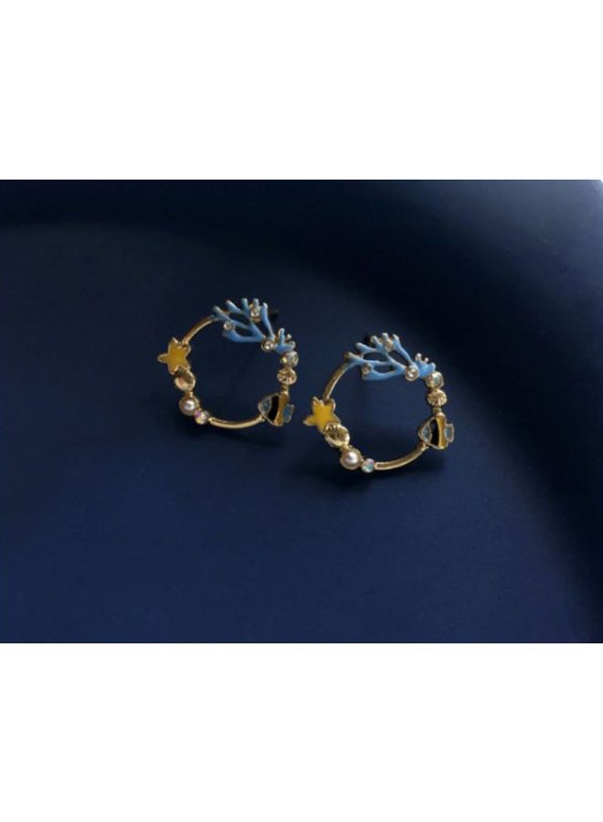 اليشمك أقراط على شكل نجم البحر المرجاني - Image 3