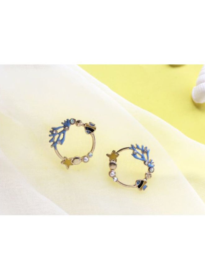 اليشمك أقراط على شكل نجم البحر المرجاني - Image 4