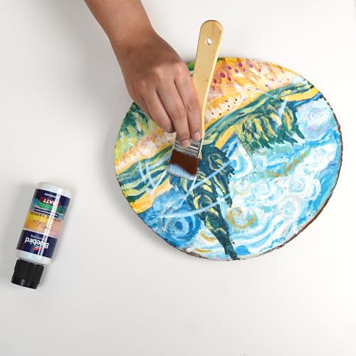 BLUEBIRD Studio Acrylic Varnish, Matt, 3.38 Fl Oz (100ML), Non-Yellowing, Non-Toxic, Anti-Crazing, Basic Varnish for Pro Artists, Hobby Painters & Kids - Image 5