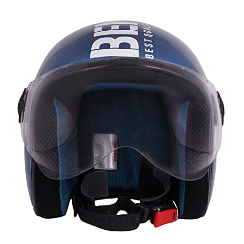 Sage Square Guardian Cruiser Plus || ISI Certified || Open face Helmet for Unisex Adult (Blue Metallic Matte) (Medium) - Image 3