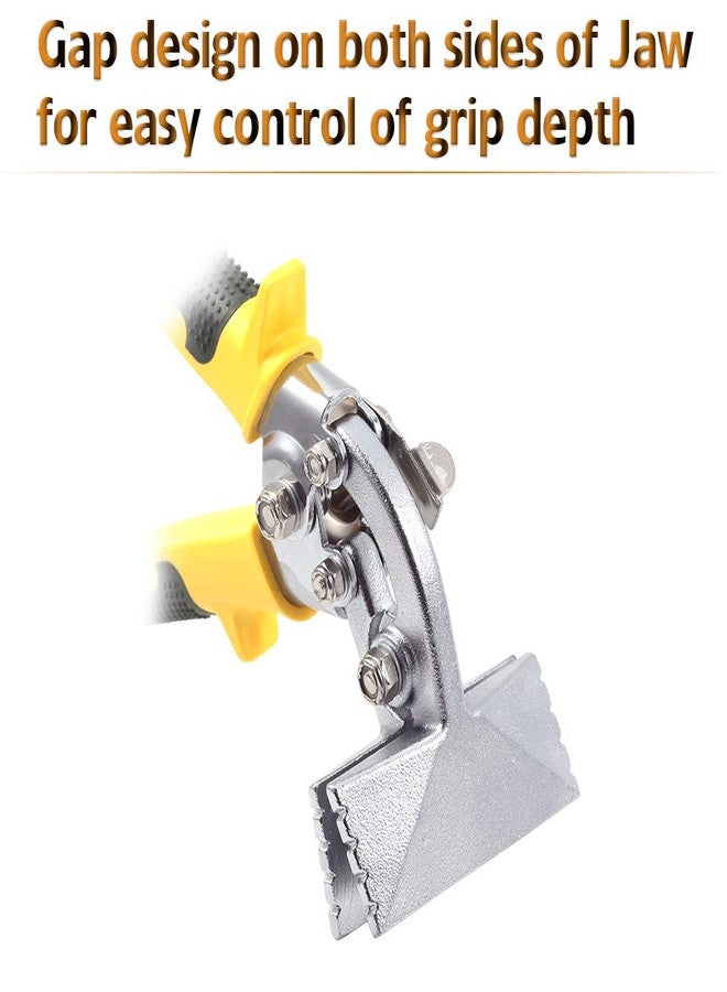 SPEEDWOX Hand Seamers Sheet Metal Tools Offset Metal Hand Seamer 3-Inch Curved Jaw Sheet Metal Bender Tools Metal Sheet Bending Pliers for Bending and Flattening Sheet Metal - Image 2