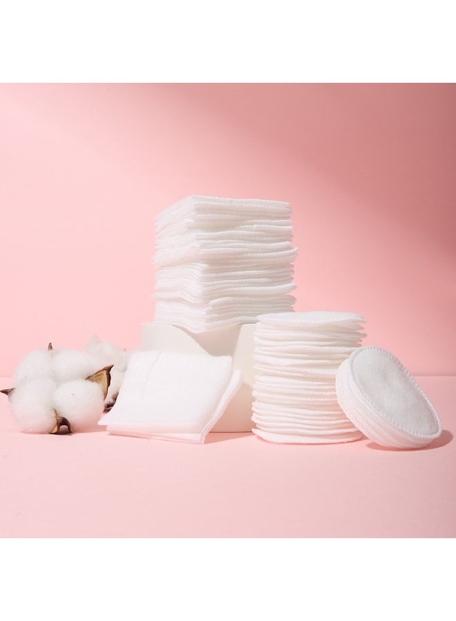 LMLTOP 100PCS Organic Eco-Friendly Disposable Round Facial Cleansing Pads Soft Cotton Absorbent Makeup Removal Pads for All Skin Z106 - Image 3