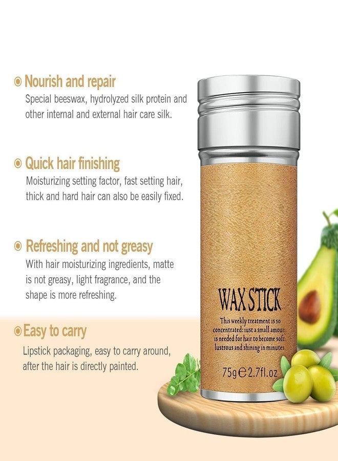 MOBDESK Hair Wax Stick for Women Men & Children - Slick Back Styling Stick, Anti-Frizz Flyaway Tamer, No Residue Finish, All-Day Hold for Baby Hairs, Wig Edges & Hairline, 75g - Image 4