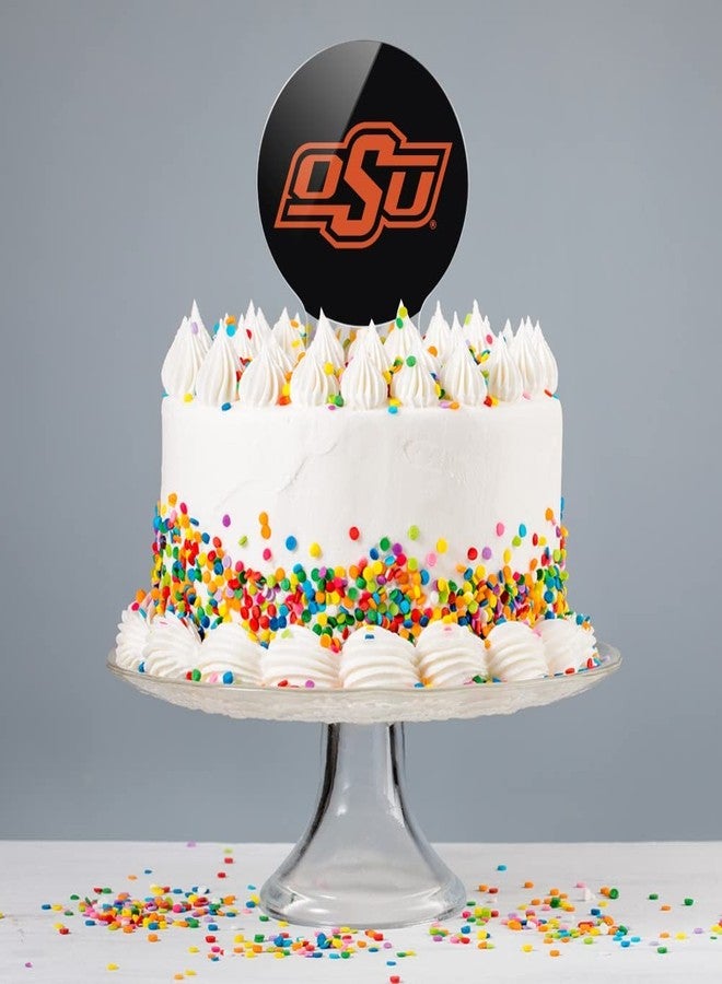 GRAPHICS & MORE Acrylic Oklahoma State University Cowboy Logo Cake Topper Party Decoration for Wedding Anniversary Birthday Graduation - Image 4