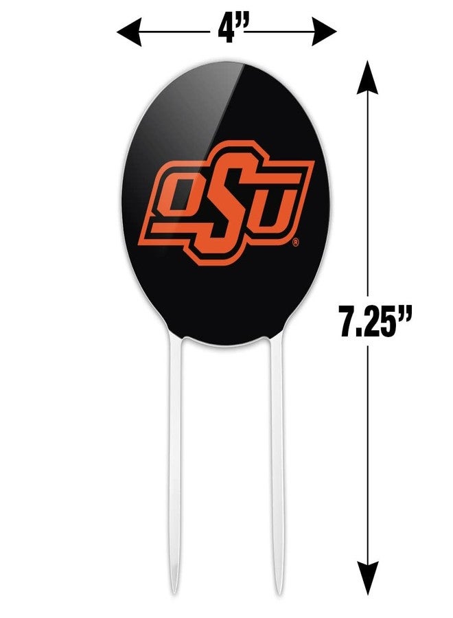 GRAPHICS & MORE Acrylic Oklahoma State University Cowboy Logo Cake Topper Party Decoration for Wedding Anniversary Birthday Graduation - Image 2