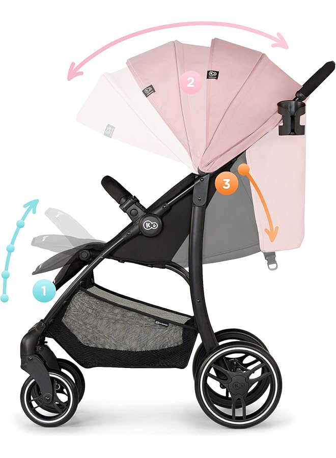 Kinderkraft Trig Pushchair Pink - Image 3