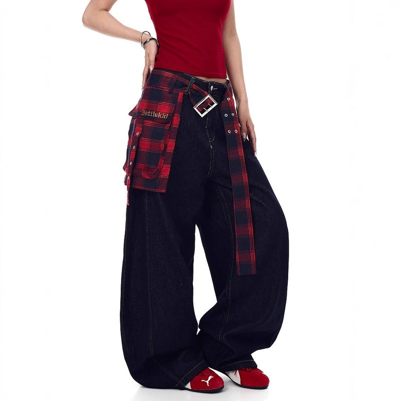 Unisex Classic Denim Jeans Loose Fit Daily Outdoor Wear - Image 5