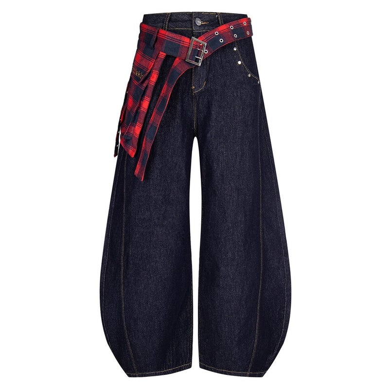 Unisex Classic Denim Jeans Loose Fit Daily Outdoor Wear - Image 1
