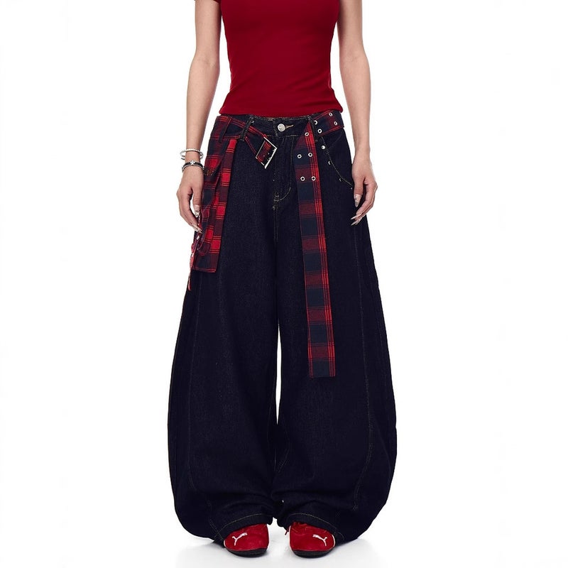 Unisex Classic Denim Jeans Loose Fit Daily Outdoor Wear - Image 3