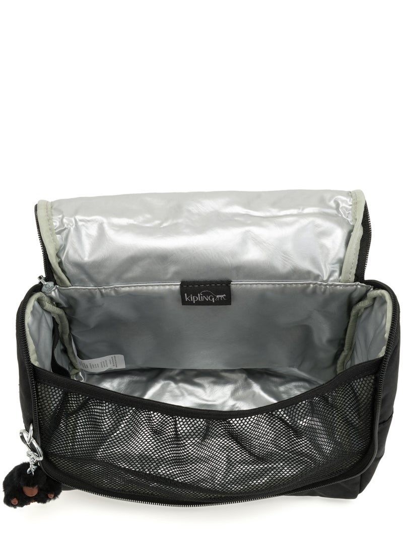 kipling New Kichirou kids Insulated medium lunch bag with trolley sleeve True Black  - Image 5