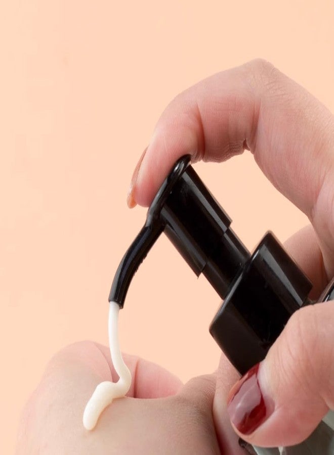 Elandy 2Pcs 60ml/2oz Empty Green Glass Lotion Pump Bottles with Black Pump Top Refillable Essential Oils Dispenser Sample Vials Travel Cosmetic Container for Essence Cream - Image 5