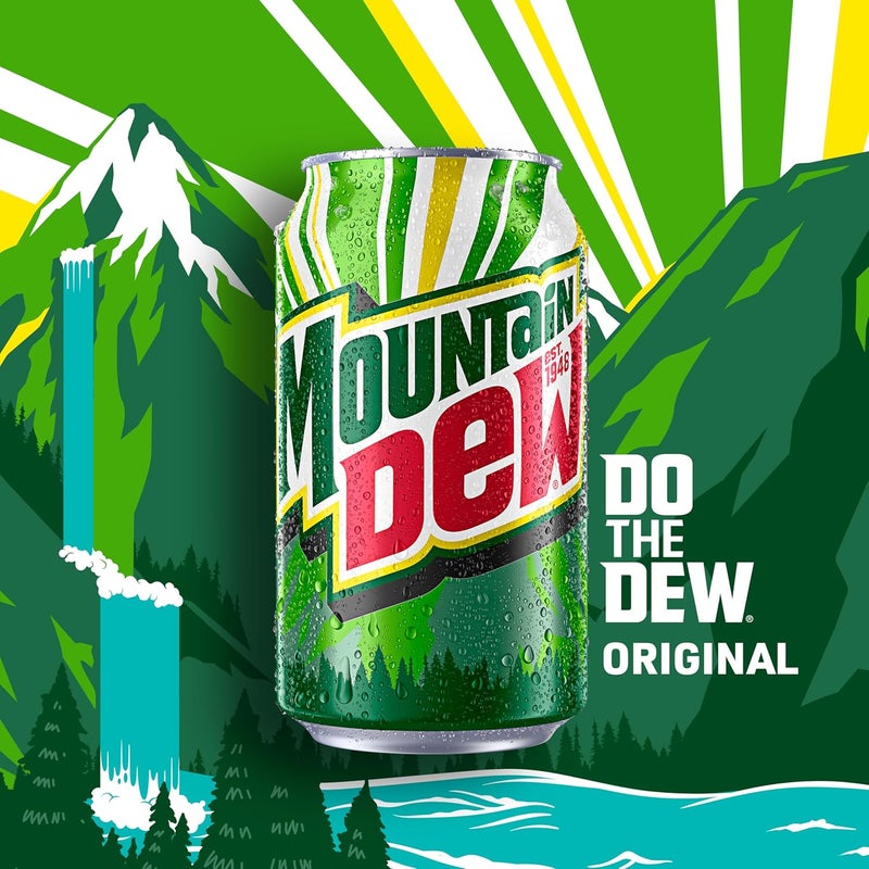Mountain Dew علب صغيرة من مشروب ماونتن ديو، 7.5 أونصة، عبوة من 10 - Image 5
