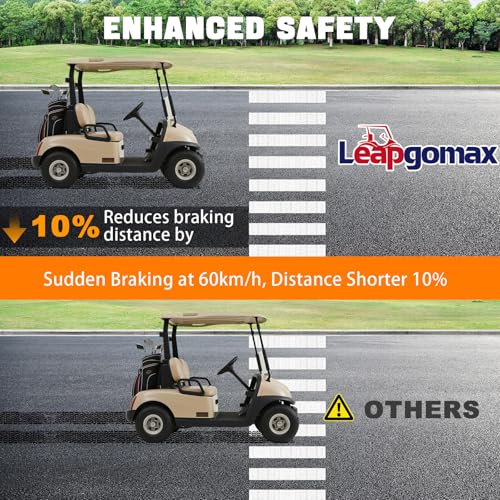 LEAPGOMAX Golf Cart Brake Assembly Rear for EZGO TXT PDS Medalist and Yamaha Golf Carts G14 G16 G19 G20 G21 G22 Driver Side and Passenger Side, Includes Brake Shoes, OEM# 70998-G01 70998-G02 JN6-F7290-03-00 - Image 3
