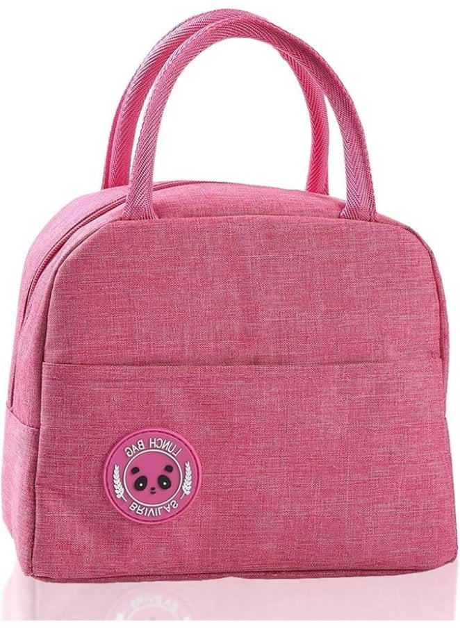 أوركيد علبة غداء أوركيد بريميوم للأطفال والكبار، معزولة حرارياً، مانعة للتسرب، مناسبة للمدرسة والمكتب والسفر والنزهات، حاوية تخزين طعام بمقبض سهل الحمل وحجرة واسعة (لون وردي) - Image 1