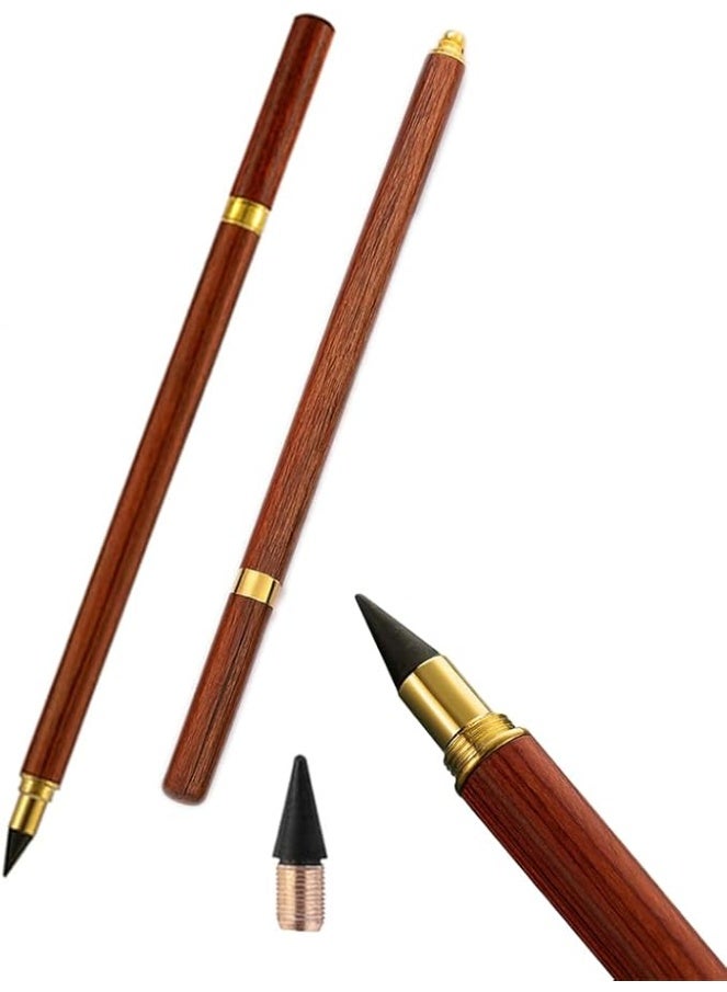 amazing.EGP Infinite Metal Pencil, Reusable Inkless Writing Tool, 15 cm, Metallic (WOODEN Brown) - Image 1
