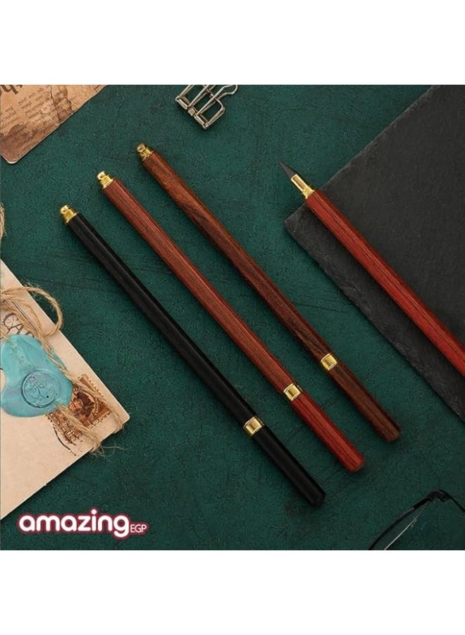 amazing.EGP Infinite Metal Pencil, Reusable Inkless Writing Tool, 15 cm, Metallic (WOODEN Brown) - Image 5