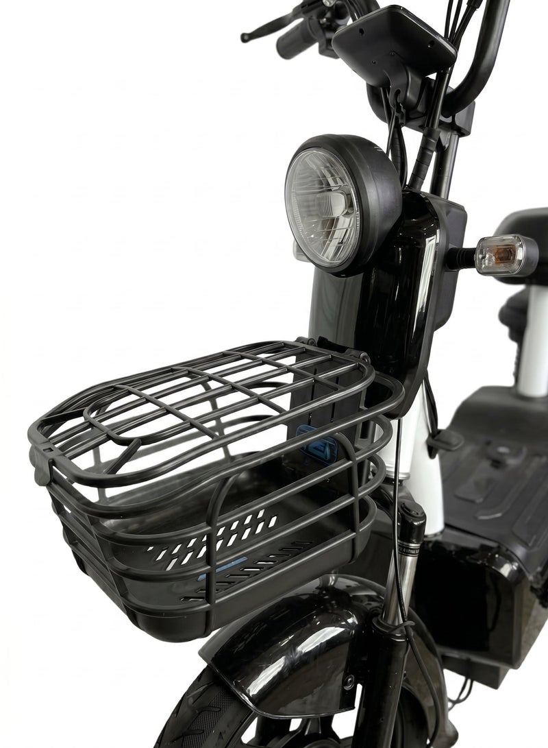 Dual-Seat Electric Bike/scooter for adults with 48V 12000 mAh lithium Battery | 800W Motor | 40-50KM Range | 120KG Capacity | 25KM/H Top Speed | Digital Display | LED Lighting - Image 4