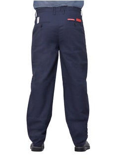 Secure Wear Men's Flame-Resistant Work Pants - Navy Blue, 4 Pockets | ATPV 8.7 Cal/cm² | CAT 2 Protection | Durable FR Pants for Safety  - Image 3