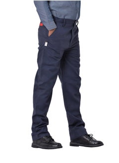 Secure Wear Men's Flame-Resistant Work Pants - Navy Blue, 4 Pockets | ATPV 8.7 Cal/cm² | CAT 2 Protection | Durable FR Pants for Safety  - Image 5