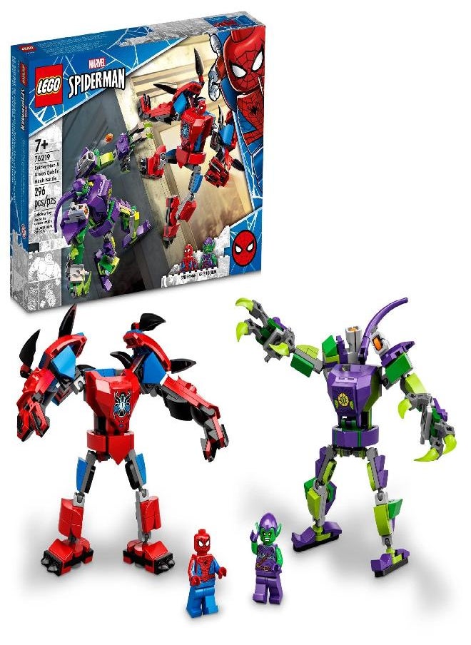 jp JP Lego Marvel Spider-Man & Green Goblin Mech Battle 76219 Building Kit Super-Hero Mech Gift for Kids Aged 7+ (298 Pieces)  - Image 4