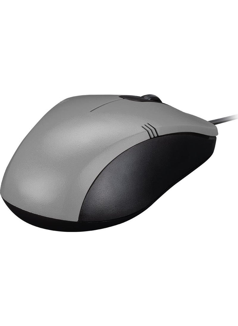 Everest SM-258 USB Silver 1200DPI Optical Wired Mouse  - Image 4