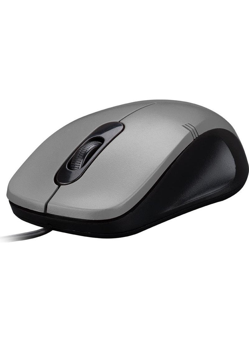 Everest SM-258 USB Silver 1200DPI Optical Wired Mouse  - Image 2