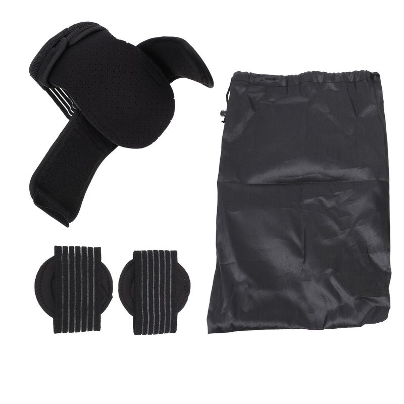 Plantar Fasciitis Night Brace Adjustable Orthosis with Forefoot Pad Breathable Support Carry Bag Black Green Set - Image 2