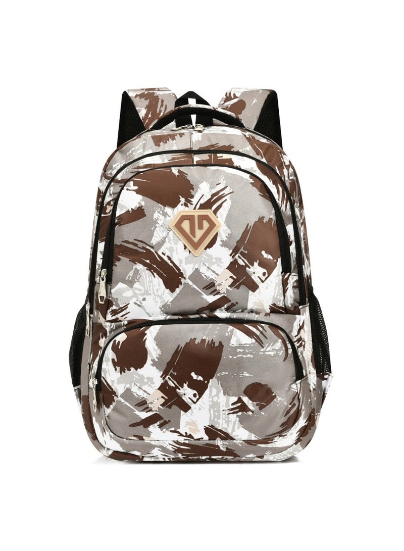 New camouflage casual backpack - High school double-shoulder bag - Large capacity middle school schoolbag - Image 1