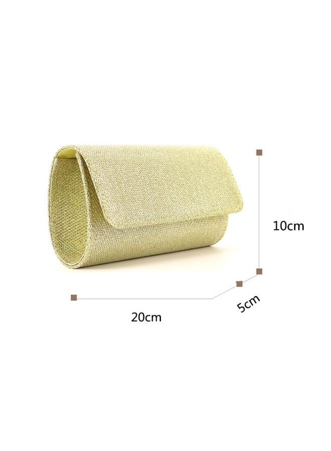 Acrylic Evening Bag Underarm Party Dress Gift Handbag Chain Strap Fashionable Ladies Clutch Bag For Special Occasions-Color:Gold - Image 1