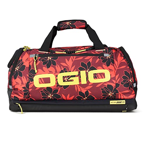 OGIO 35 Liter Fitness Duffel Bag, Red Flower Party - Image 2