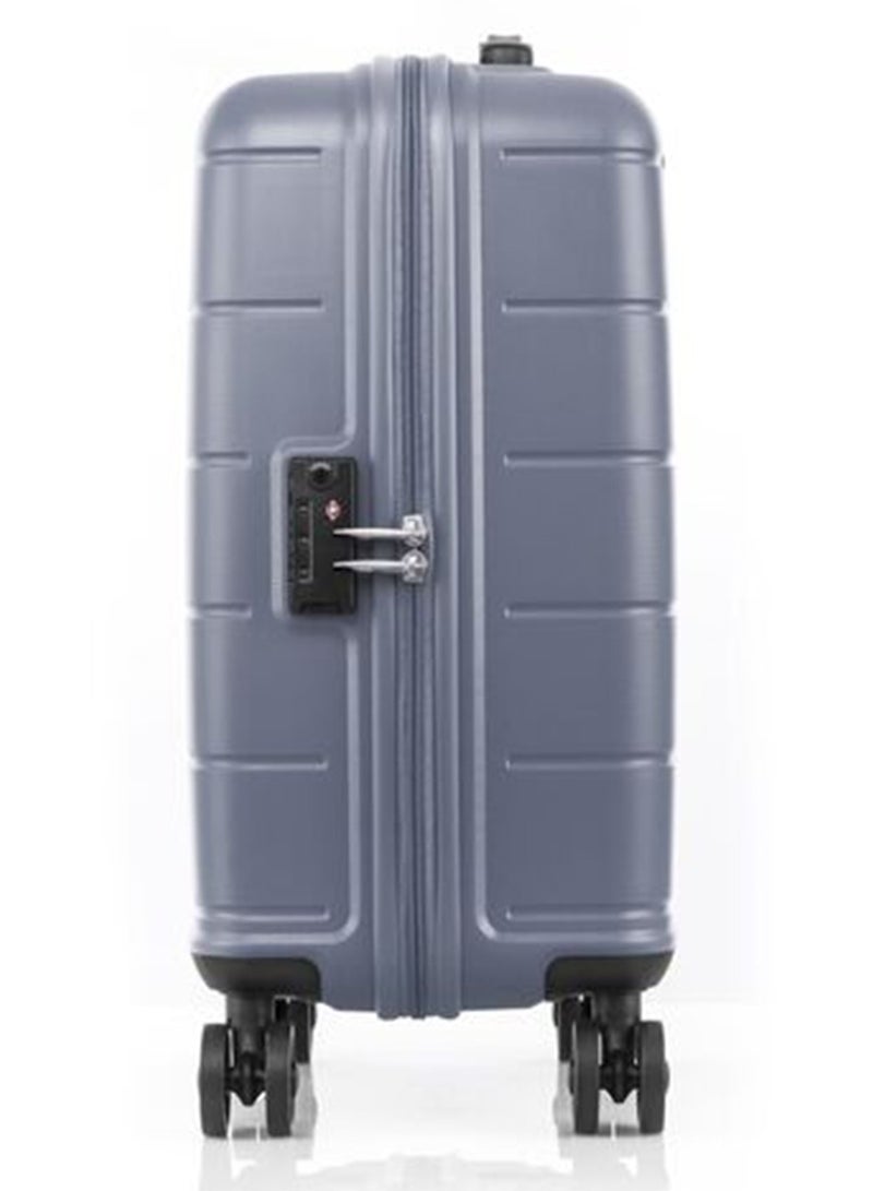 AMERICAN TOURISTER Hundo Suitcase, Cabin Size 55 cm / 20 inch, 4 Spinner Wheels, Hard Top, Polypropylene, Flinstone|Spacious Interior|DuoSaf™ Security Zipper|TSA Combination Lock - 3 Years International Warranty - Image 2