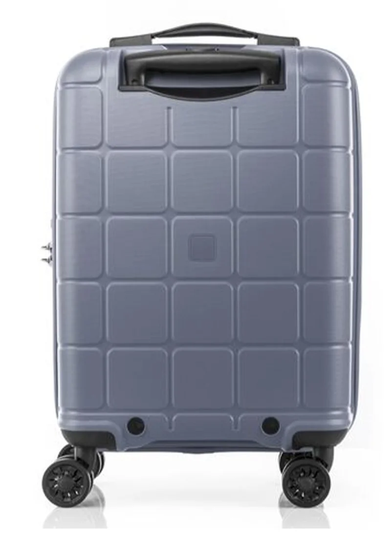 American Tourister  Hundo Suitcase, Cabin Size 55 cm / 20 inch, 4 Spinner Wheels, Hard Top, Polypropylene, Flinstone|Spacious Interior|DuoSaf™ Security Zipper|TSA Combination Lock - 3 Years International Warranty  | Best Price UAE