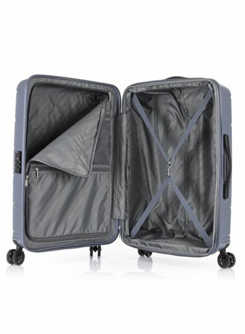 AMERICAN TOURISTER Hundo Suitcase, Cabin Size 55 cm / 20 inch, 4 Spinner Wheels, Hard Top, Polypropylene, Flinstone|Spacious Interior|DuoSaf™ Security Zipper|TSA Combination Lock - 3 Years International Warranty - Image 5