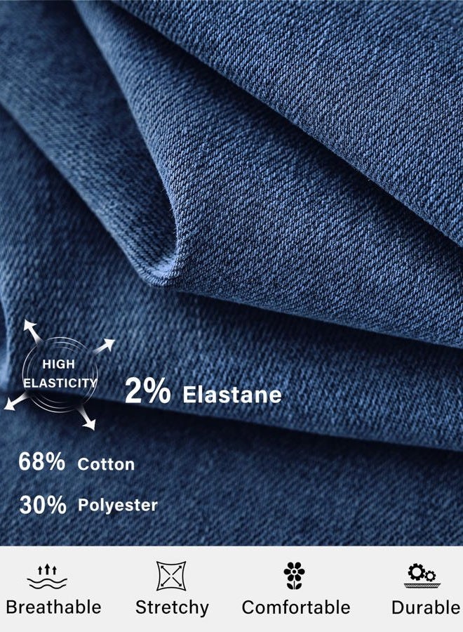 roswear Bell Bottom Jeans for Women High Waist Stretchy Flare Jeans Denim Trousers Pants, Classic Blue, XL - Image 5