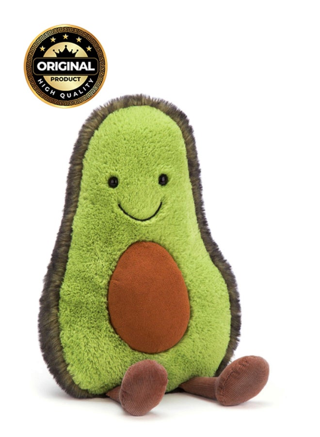 Jellycat Amuseables Avocado Plush – Soft Stuffed Toy with Cordy Legs, Cute Valentine’s Gift for Kids & Adults, Collectible Jellycat, 15cm - Image 1