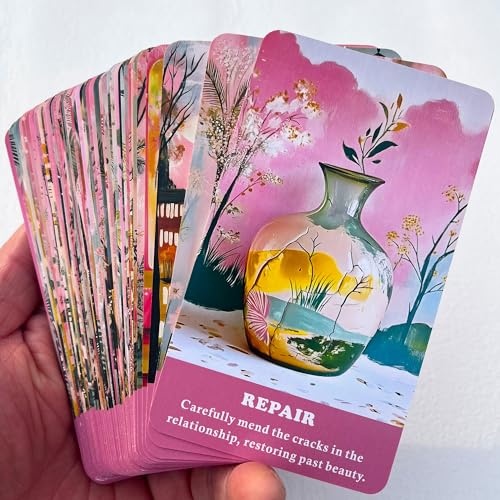 DPEHAKMK Love Oracle Cards Romantic Relationships Oracle Cards for Beginners Communication Trust Growth and Healing Oracle Deck - Image 5