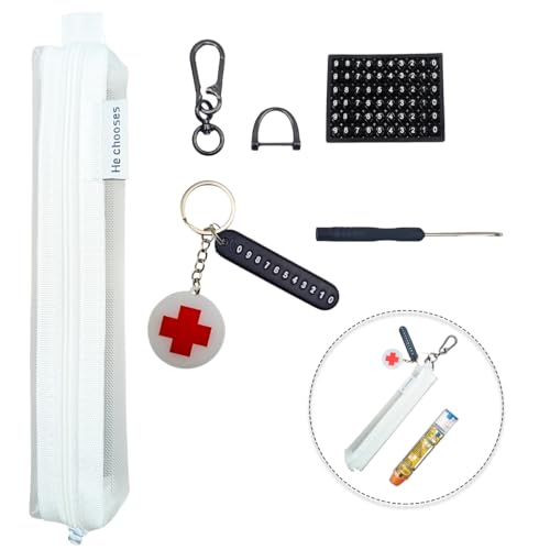 MAGNEECH 1 Pack Mesh Epi Pens Carrying Case EpiPen Carrier Convenient Travel Case for Allergy and Diabetes Fits Put in 1 Epi Pens White - Image 5