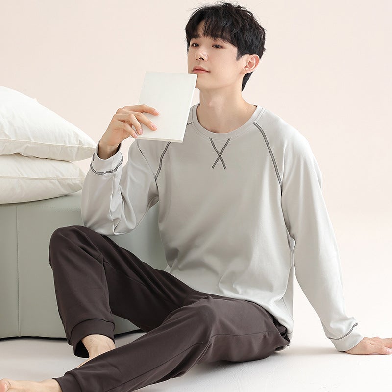 Men's Summer Modal Long Sleeve Lounge Set - Image 2