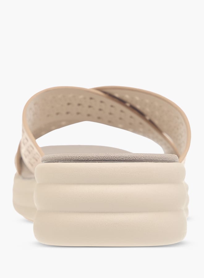 لو كونفورت صنادل نسائية بدون أربطة بحزام متقاطع - Image 4