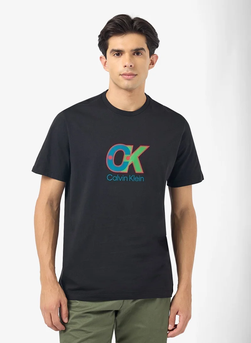 CALVIN KLEIN Logo Graphic Short Sleeve T-Shirt