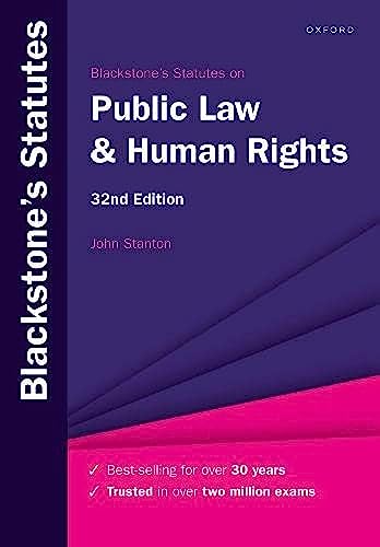 Blackstones Statutes On Public Law And Human Rights 